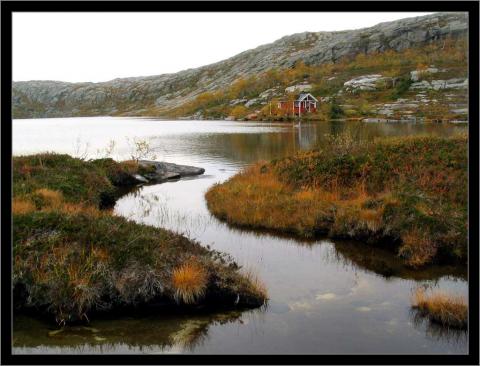 Åganonsvatnet.Hytta til Jorid.