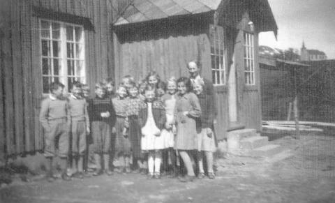 Bardal Skole en gang på 1950-tallet