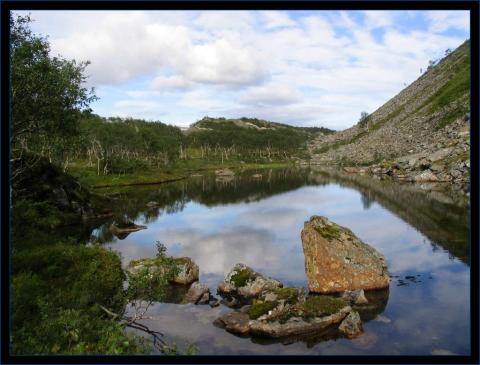 Liljtvatnet på Yttergårdsfjellet.