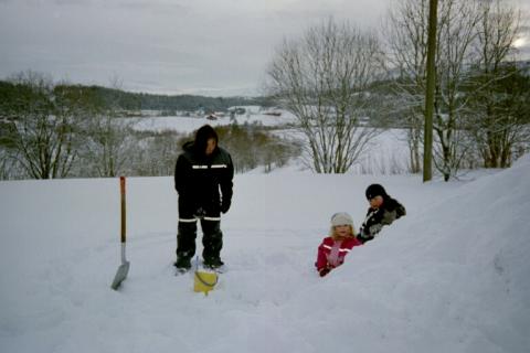 her lages det snøhule