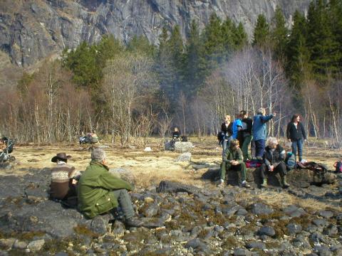 Folk koste seg i den varme sola18 varmegrader 30 april