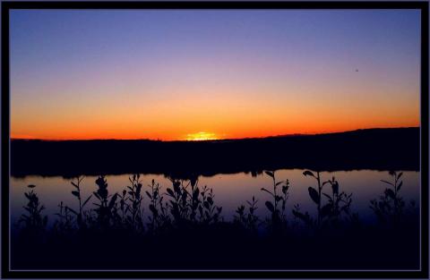 Solnedgang på Skaga. Dønna.