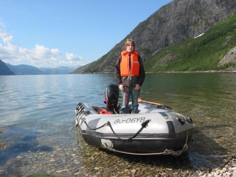 Strandhogg på andre sida av Ranfjorden