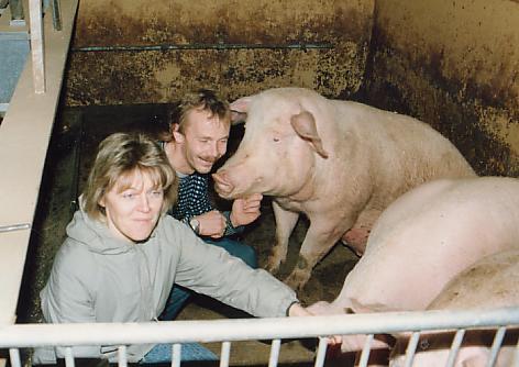 Rektor og prosjektleder ....til venstre