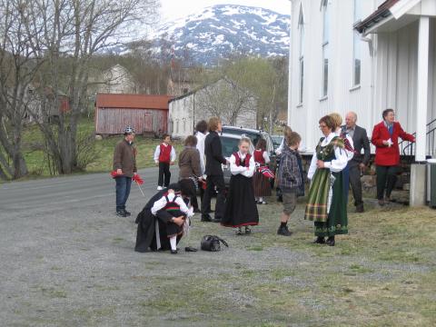 samling på kirkebakken